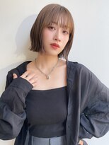 トルネード(TORNADO) 日韓ボブ 似合わせ 外ハネ ブリーチなしオリーブベージュ t1018