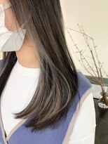 マスカリ(muscali)&nbsp;グレーインナーカラーメルティカラー/フェミニンロング/表参道