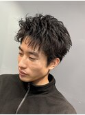 スパイキーショートパーマ