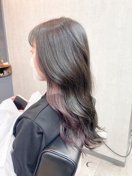 オト(oto) さりげない可愛さ◎ピンクインナーカラー ケアブリーチ/Wカラー