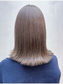 ミディアム美髪韓国ヘアおくれ毛外ハネボブ_ba543571