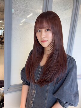 ナンバー リコ 名駅 ジャム 名古屋(N° rico JAM) 前髪カット　ピンクブラウン　髪質改善　TOKIOトリートメント