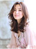 ☆ホワイトグレージュミニウルフデジタルパーマチェリーブラウン