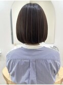 say.ホワイトグレージュベージュチェリーブラウン内巻きボブ