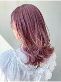 ピンクベージュ_セクションカラーペールベージュ_ba396231
