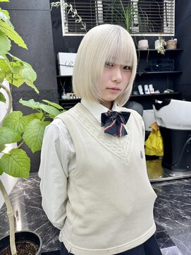 チュダック(ChuDuck) 韓国風《ホワイト》ハイトーン/ケアブリーチ/ダブルカラー