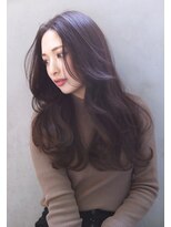 ブラン 栄(Blanc)&nbsp;【Blanc】レイヤーカット＿ラベンダーアッシュ＿ロング