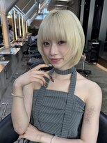 ロンド 表参道店(Lond)&nbsp;くびれヘア/アプリコットオレンジ/ハイライトカラー/ミディアム