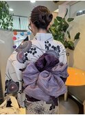 浴衣アレンジ　カチモリヘア