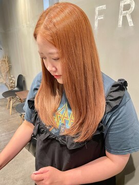 フレーム なんば店(FRAME) ●ブリーチあり明るめorange color