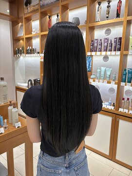 ピークアブー アヴェダ アトレ恵比寿(PEEK-A-BOO AVEDA) オリーブブラウンダークカラー韓国風艶髪前髪なし髪質改善