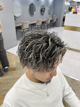 アレス バイ シカ 神戸三宮元町店(ALLES by Cica) ホワイトメッシュ縦落ちスパイラル