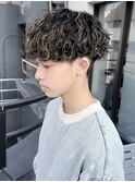 波巻きパーマ/ハイライト/メンズパーマ/八王子