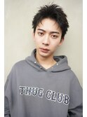 メンズスパイキーショートメンズパーマ