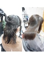 ヘアテリア リュウ 大塚(hair teria ryu) 縮毛矯正/髪質改善縮毛矯正/前髪縮毛矯正/表面ハーフ矯正