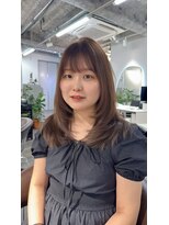 アフィナー 新宿(Afinar)&nbsp;ブリーチハイライト髪質改善ダブルカラーレイヤーカット/新宿駅