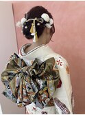 成人の日ヘアセット＆振袖着付け