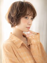 カバーヘア ブリス 志木南口駅前店(COVER HAIR bliss)&nbsp;ローズブラウンハッシュボブドライパーマTd3志木20代30代40代