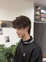 アロハナ 津店(ALOHANA)&nbsp;メンズカット/カラー/ブリーチ無し/アッシュブラウン/フェザー風