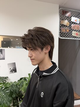 アロハナ 津店(ALOHANA) メンズカット/カラー/ブリーチ無し/アッシュブラウン/フェザー風