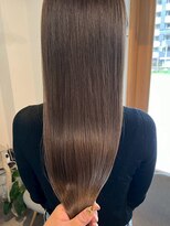 ロッカヘアエジェ(ROCCA hair eje.) ガラス艶ストレートハイライトカラー