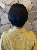 トップヘアスパアンドリゾート 鳴海(TOP HAIR spa&resort)&nbsp;名古屋髪質改善カラーハンサムくびれショートブルーブラック30代
