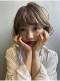 ひし形ショート#マニッシュネイビーカラー美髪フレンチボブ