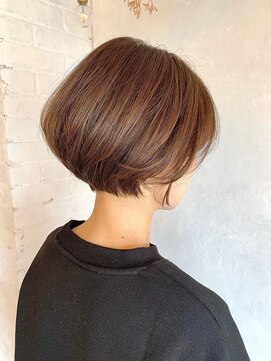 ベルビアンカ(Belle BIANCA) Belle BIANCA オレンジカラー/丸みショート/ボブ by.マツモト