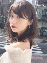シー バイ ロンド 新宿(Sea by Lond)&nbsp;大人かわいい切りっぱなしミディアムヘア