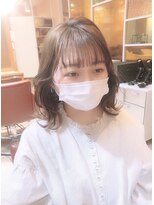 ネオリーブアーチ 武蔵小山店(Neolive arch)&nbsp;顔周り部分パーマ　×　くびれボブ【武蔵小山美容室】