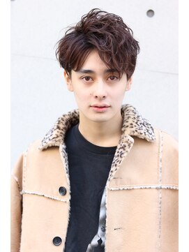 ネイビー(NAVY) アシメマッシュショート☆