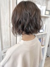 福山市美容室Caary ミニボブ無造作ゆるふわパーマ(*^^*)