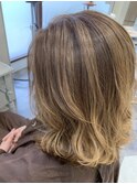 白髪ぼかしハイライト