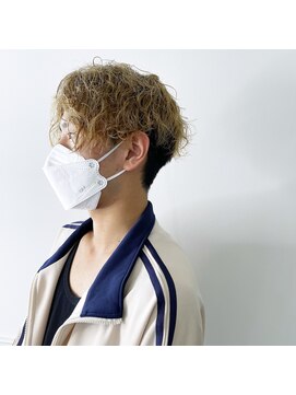 テクライズ 豊橋店(TECHRISE) メンズ☆ブリーチデザイン×スパイラルパーマ