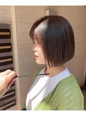 お手入れ簡単うち巻きボブ
