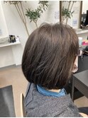 丸みのあるボブ