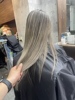 ラフ(LAFF) #バレイヤージュ#グレージュカラー#ボブウルフ#ココアベージュ