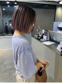 オシャレさん！ボブ×ピンクバレイヤージュ_lavender pink_