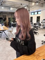 ナンバー(number+)&nbsp;透明感抜群♪ダブルカラーブリーチハイトーンピンクブラウン