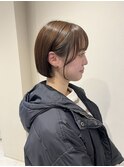 ブリーチ無し×オリーブベージュ