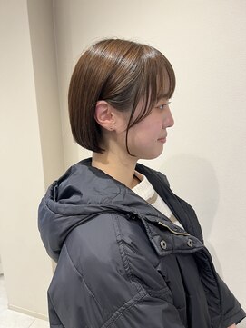 シンクショップ 梅田(THINK SHOP) ブリーチ無し×オリーブベージュ