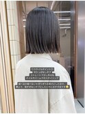 切りっぱなしボブ 外ハネボブ 名古屋 ボブ 栄 暗髪/rena