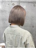 立川/前下がりボブ切りっぱなしボブぱつっとボブハイトーンボブ