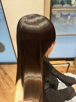 ヘアーショップ エヌアンドエー 越谷店(hair shop N&A)&nbsp;秋カラー×サラ艶ストレート ブラウン/グレージュ/ベージュ