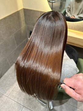 セントラル 三宮店(central) 黒髪ボブルフネビージュ小顔ワンレン
