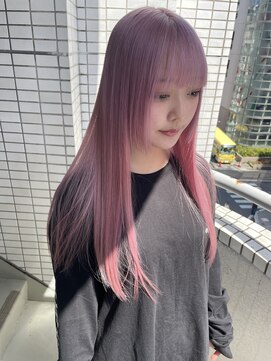 ペレ 渋谷(PELE) イメチェン/ホワイトブロンド/外ハネボブ/ワイドバング/渋谷