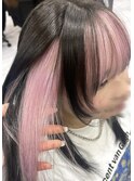 イヤリングカラーピンク
