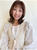 ふわっとミディ　ヌーディベージュ