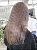 渋谷ミルクティーベージュハイトーンカラーヘーゼルベージュ30代
