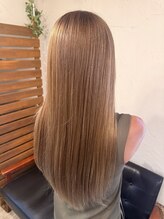 ハップヘアメイク ロングレイヤー　ロイヤルベージュ+トープグレージュ